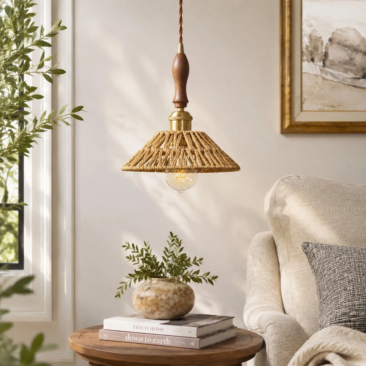 Living room corner scene
