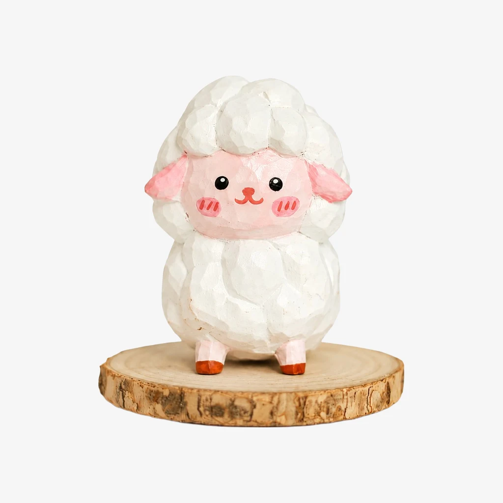 Hand-Carved Wooden Animal Figurines