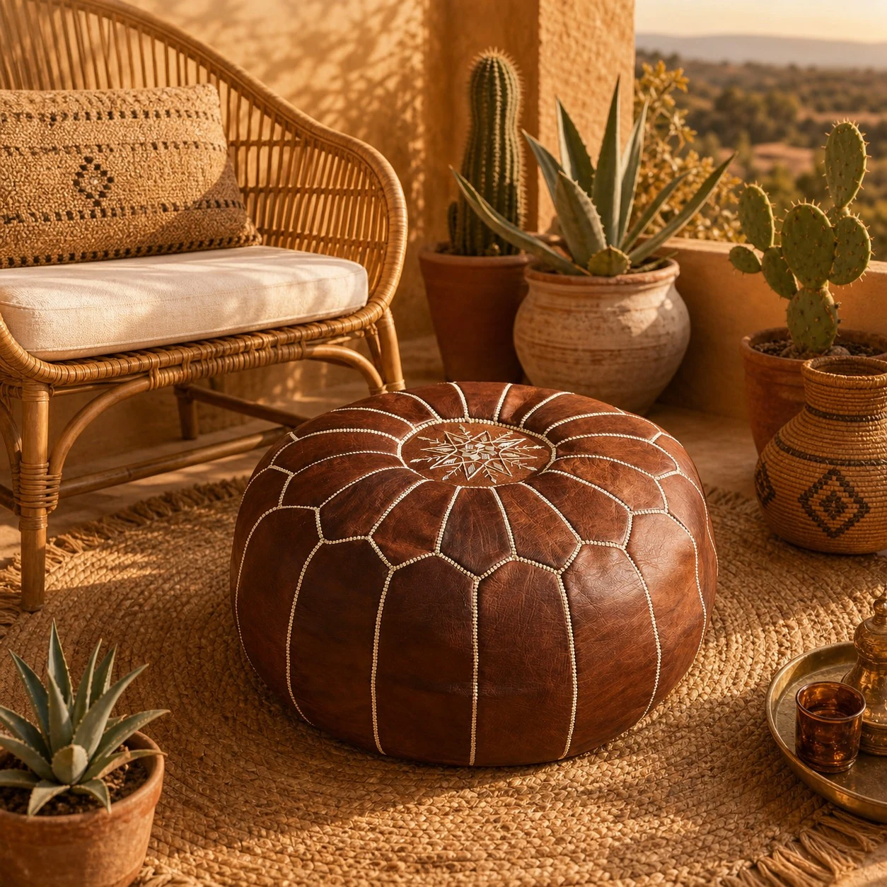 Sunlit lounge corner