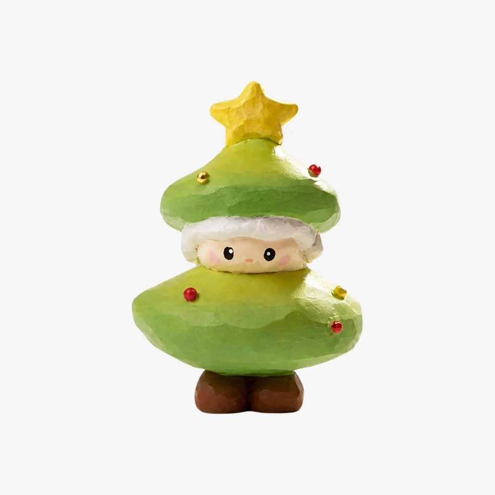 Style C handmade wooden Christmas tree ornament