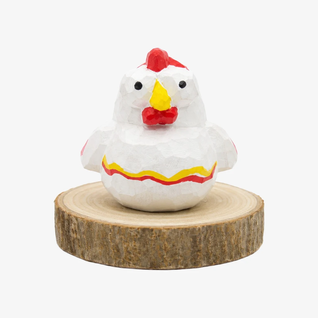 Hand-Carved Wooden Animal Figurines