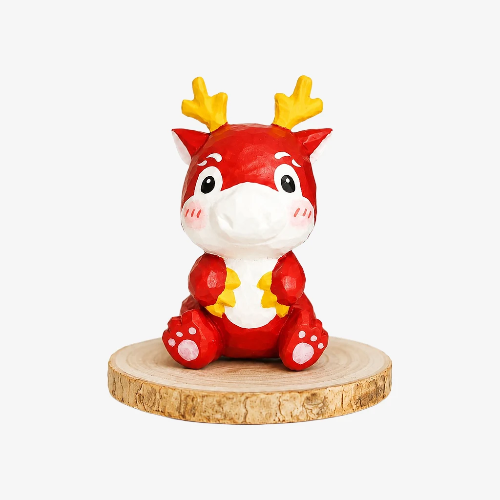 Hand-Carved Wooden Animal Figurines