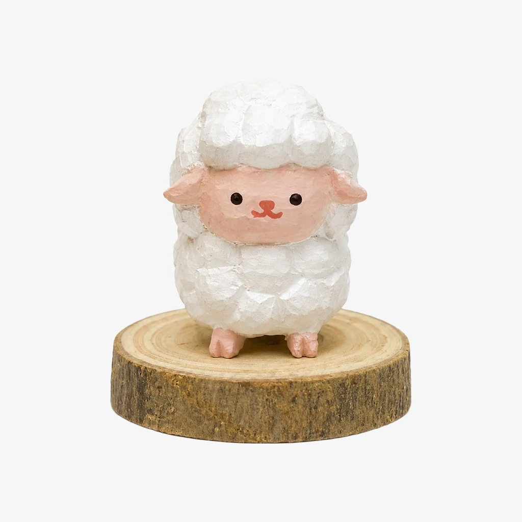 Hand-Carved Wooden Animal Figurines