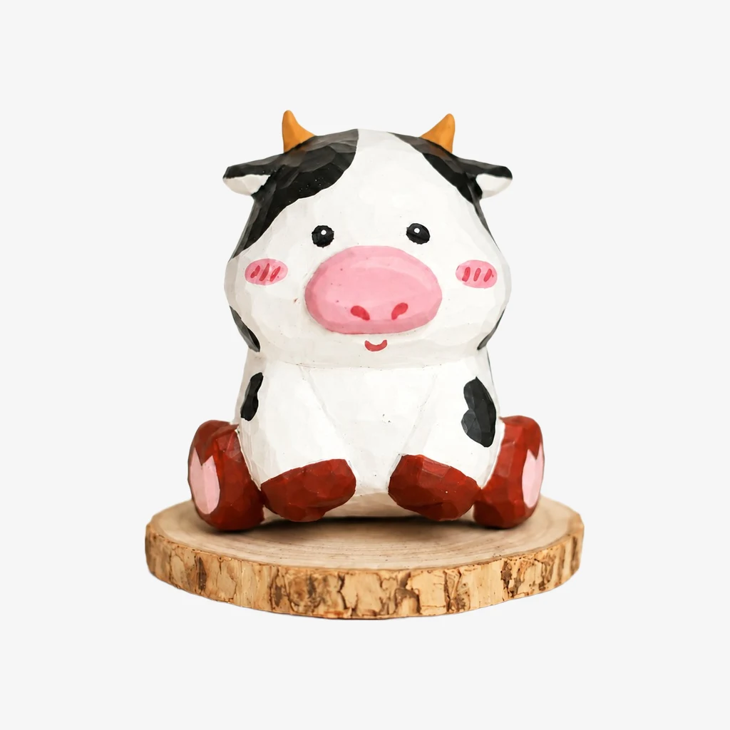 Hand-Carved Wooden Animal Figurines