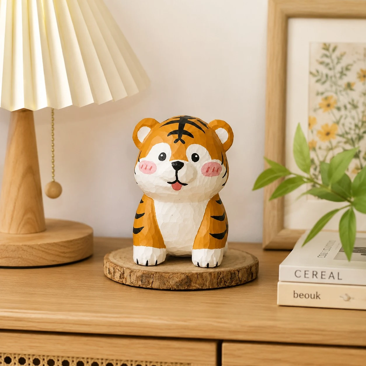Hand-Carved Wooden Animal Figurines scene
