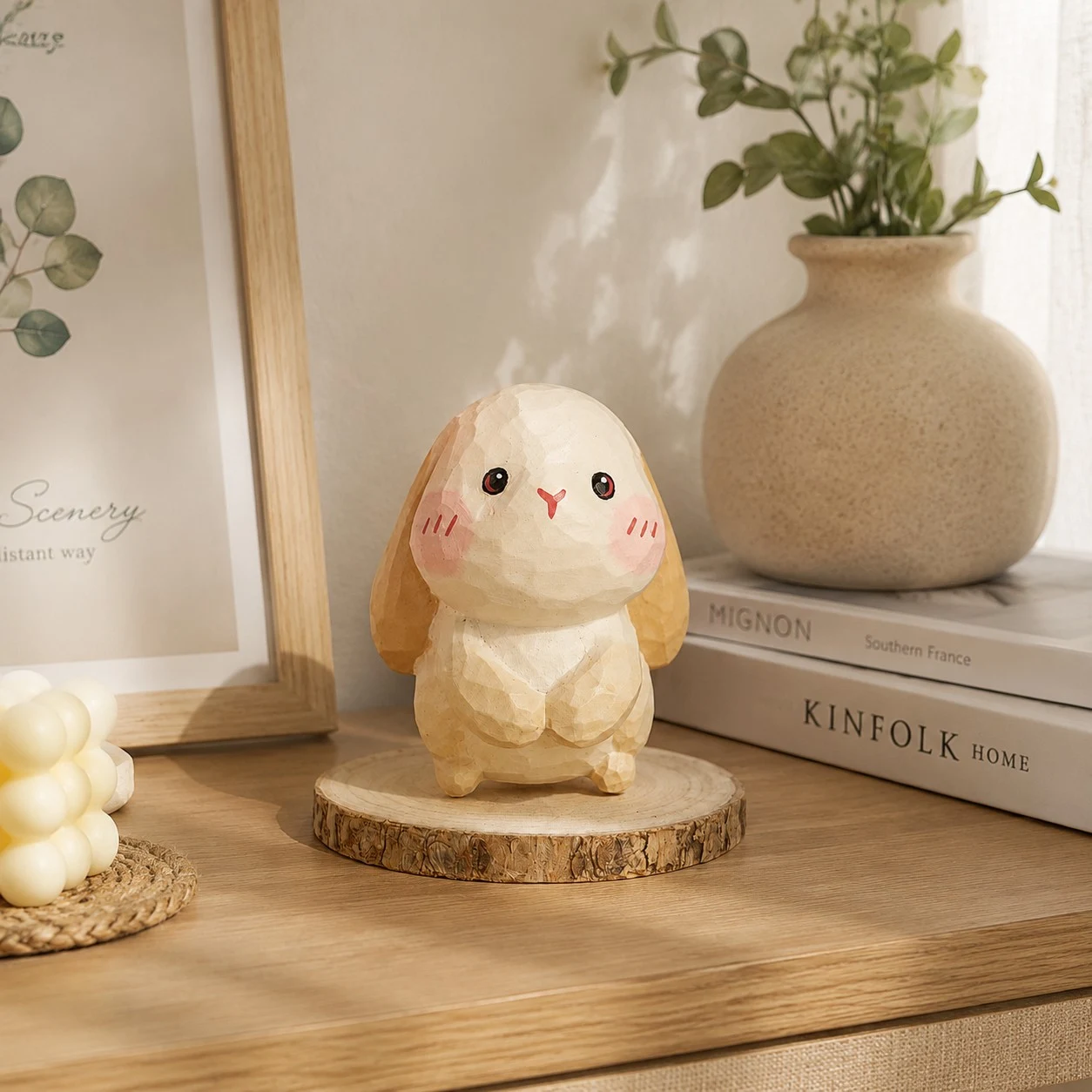 Hand-Carved Wooden Animal Figurines scene