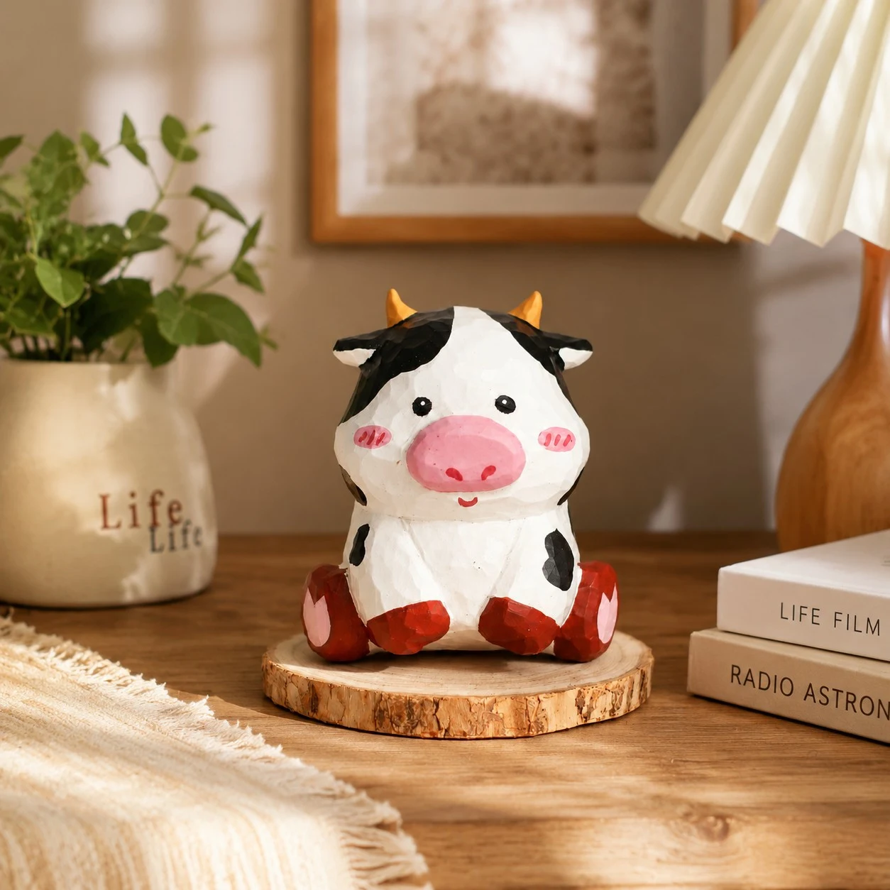 Hand-Carved Wooden Animal Figurines scene