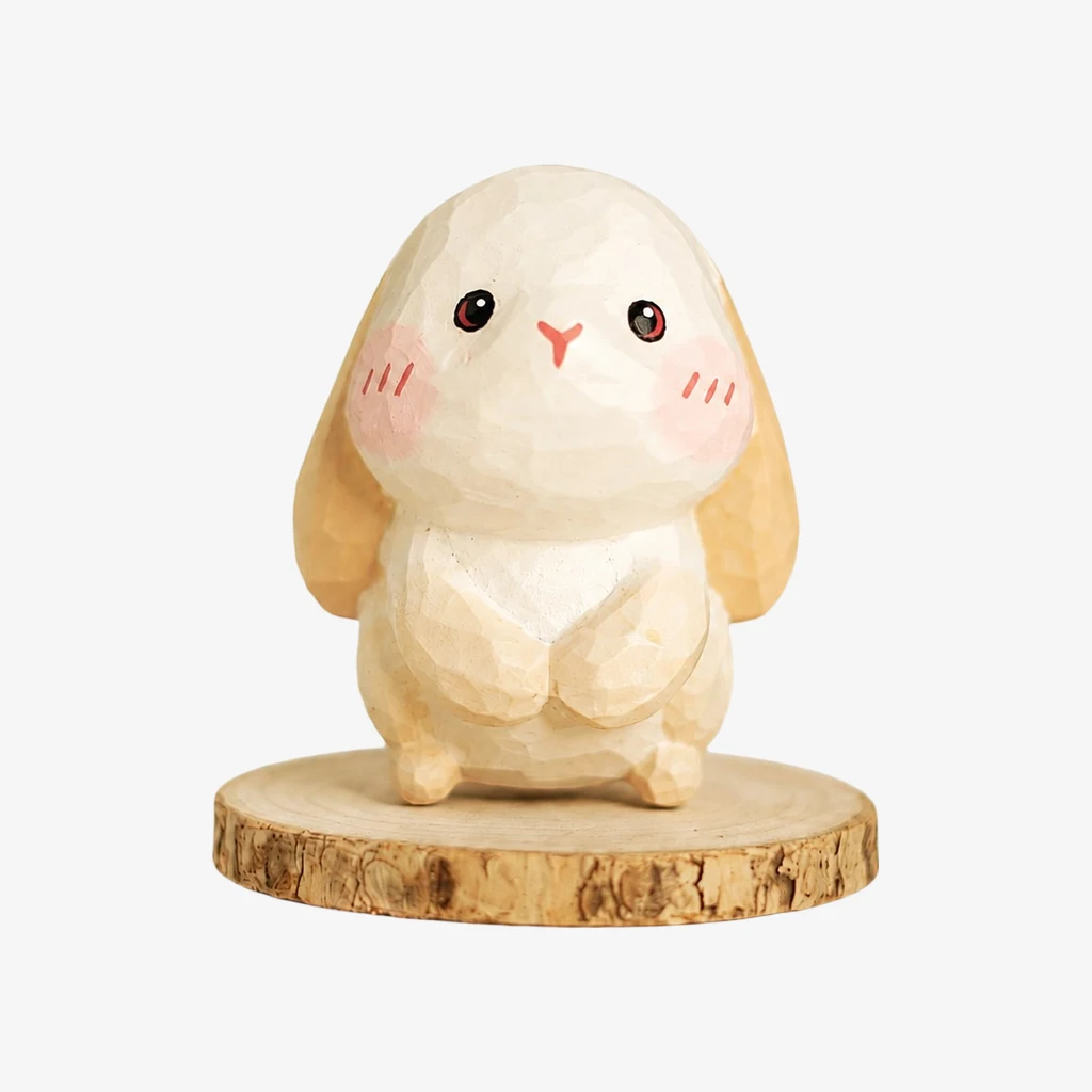 Hand-Carved Wooden Animal Figurines