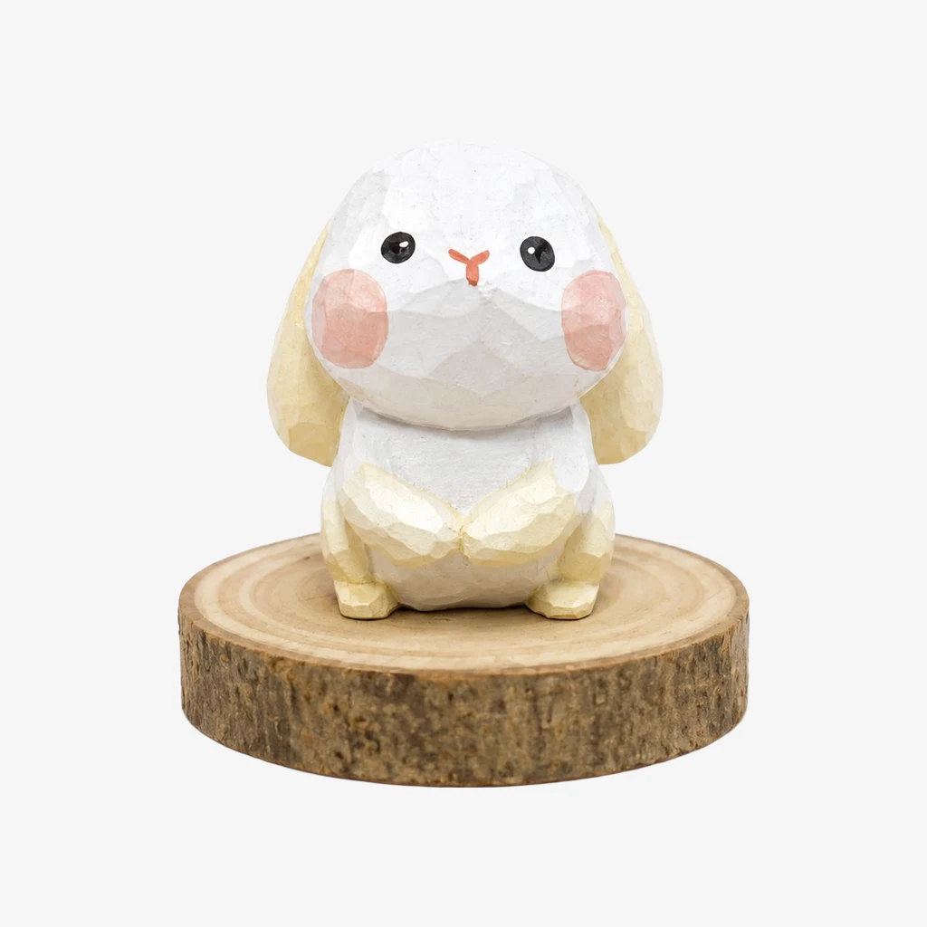 Hand-Carved Wooden Animal Figurines
