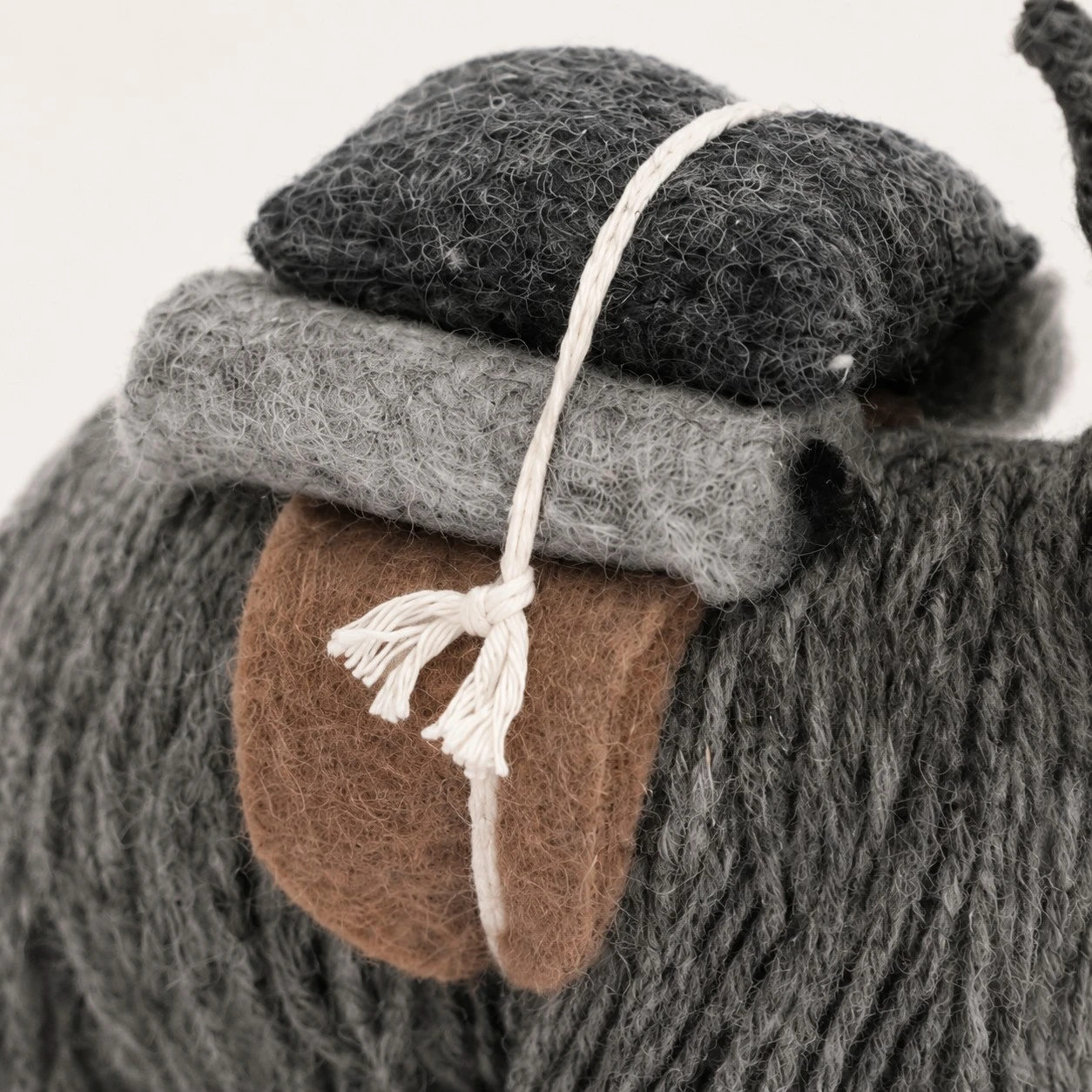 Handmade Nepal Wool Felt Yak Ornament