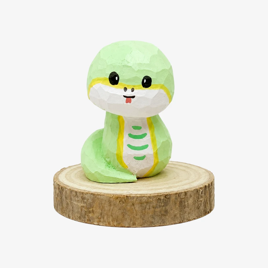 Hand-Carved Wooden Animal Figurines