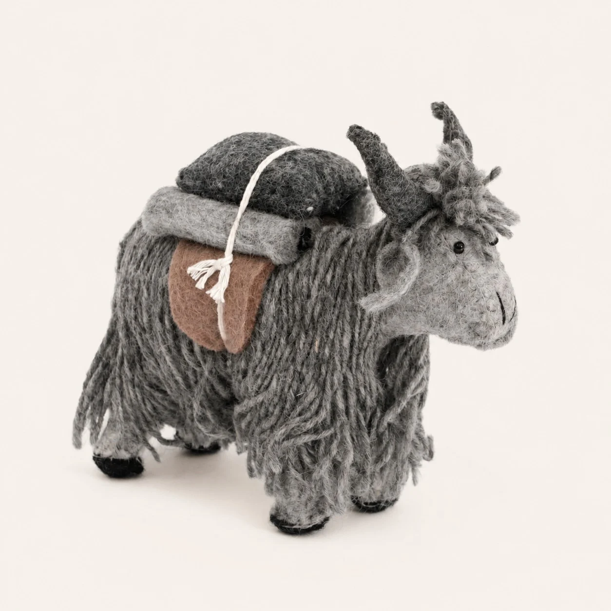Handmade Nepal Wool Felt Yak Ornament