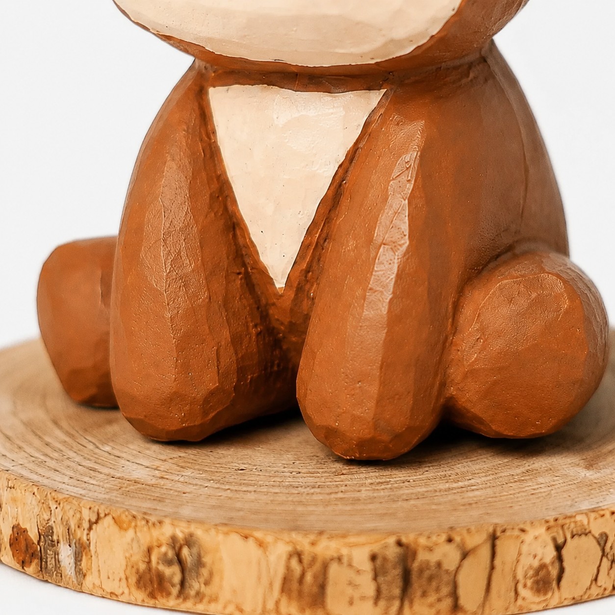 Hand-Carved Wooden Animal Figurines detail