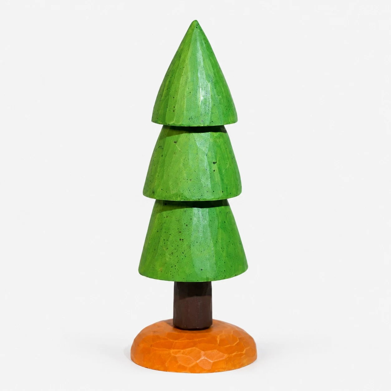 Representative SKU view for small and large wooden pine ornament