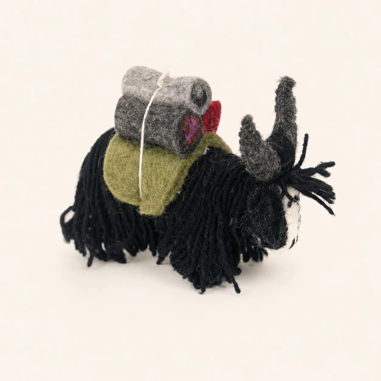 Handmade Nepal Wool Felt Yak Ornament