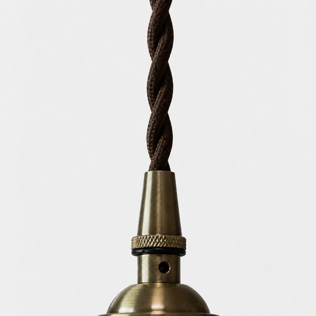 Vintage faceted glass pendant light