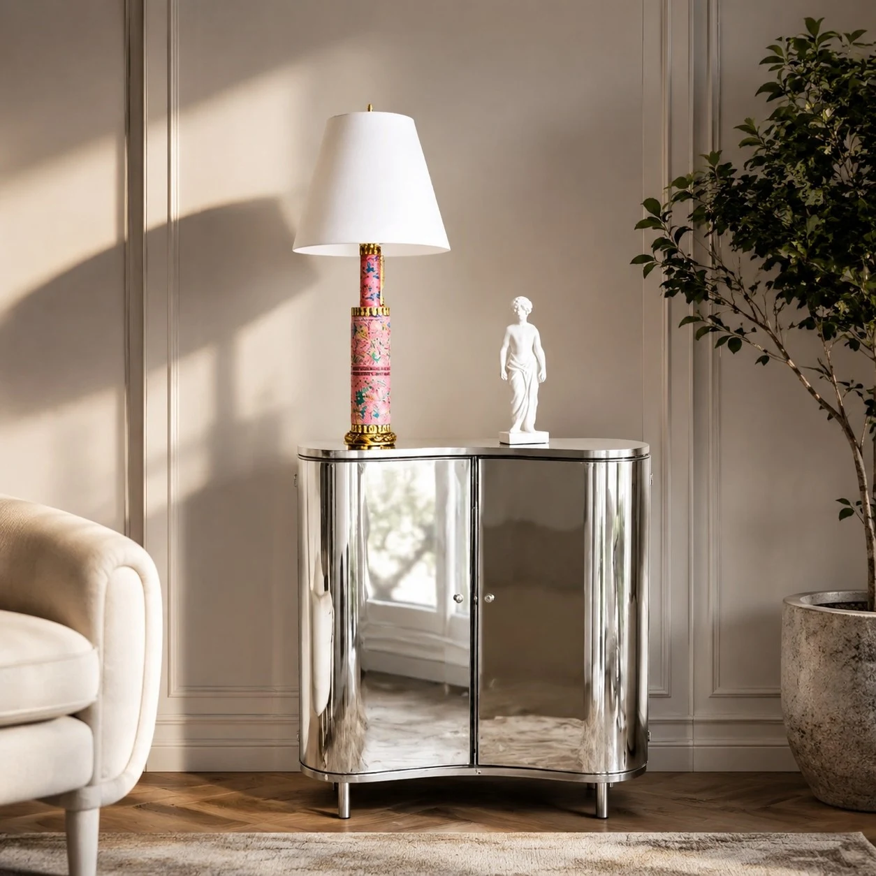 Floral Ceramic Table Lamp
