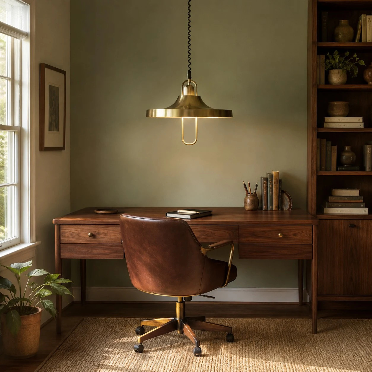 Bauhaus Adjustable Pull-Down Pendant Light