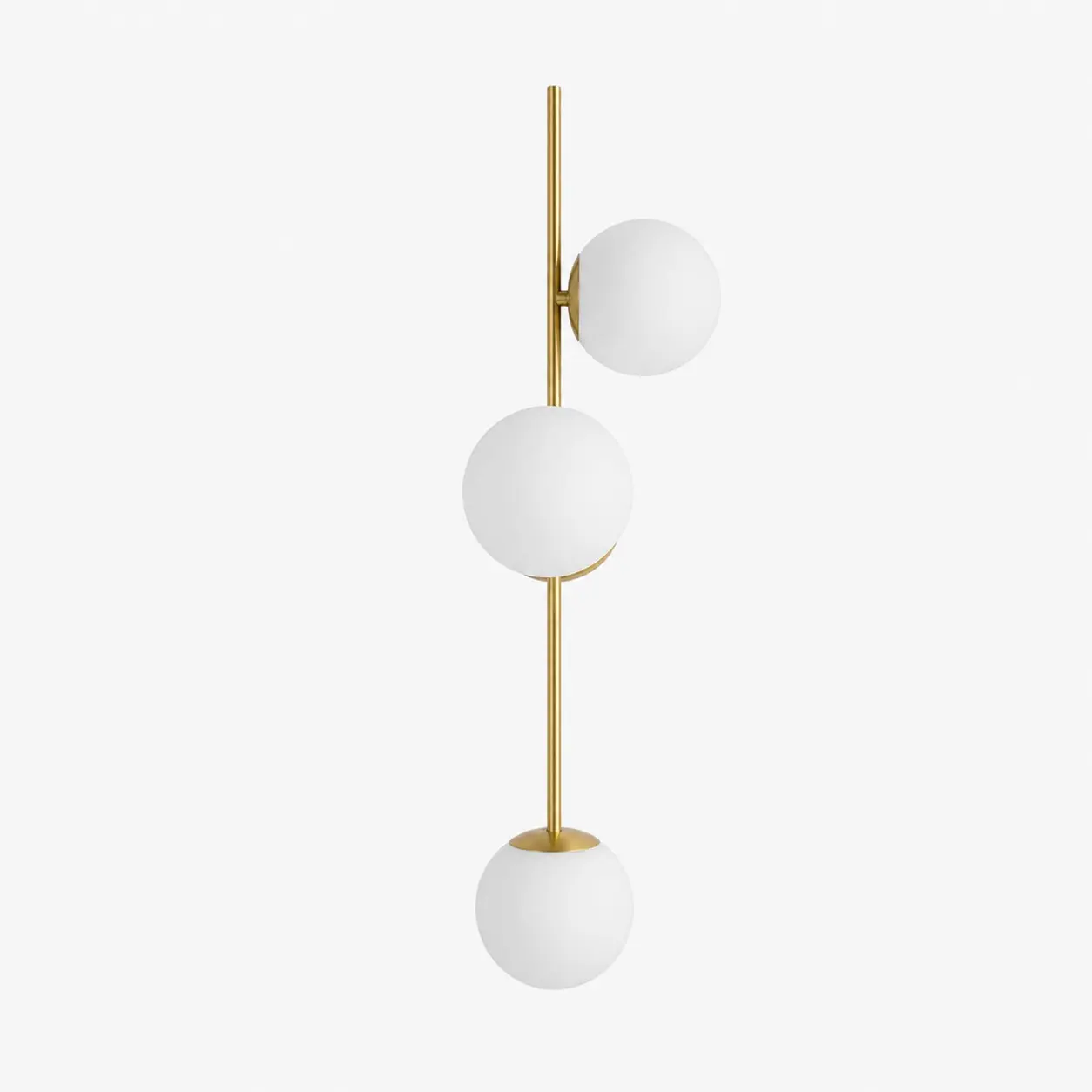 Brass right-facing wall sconce