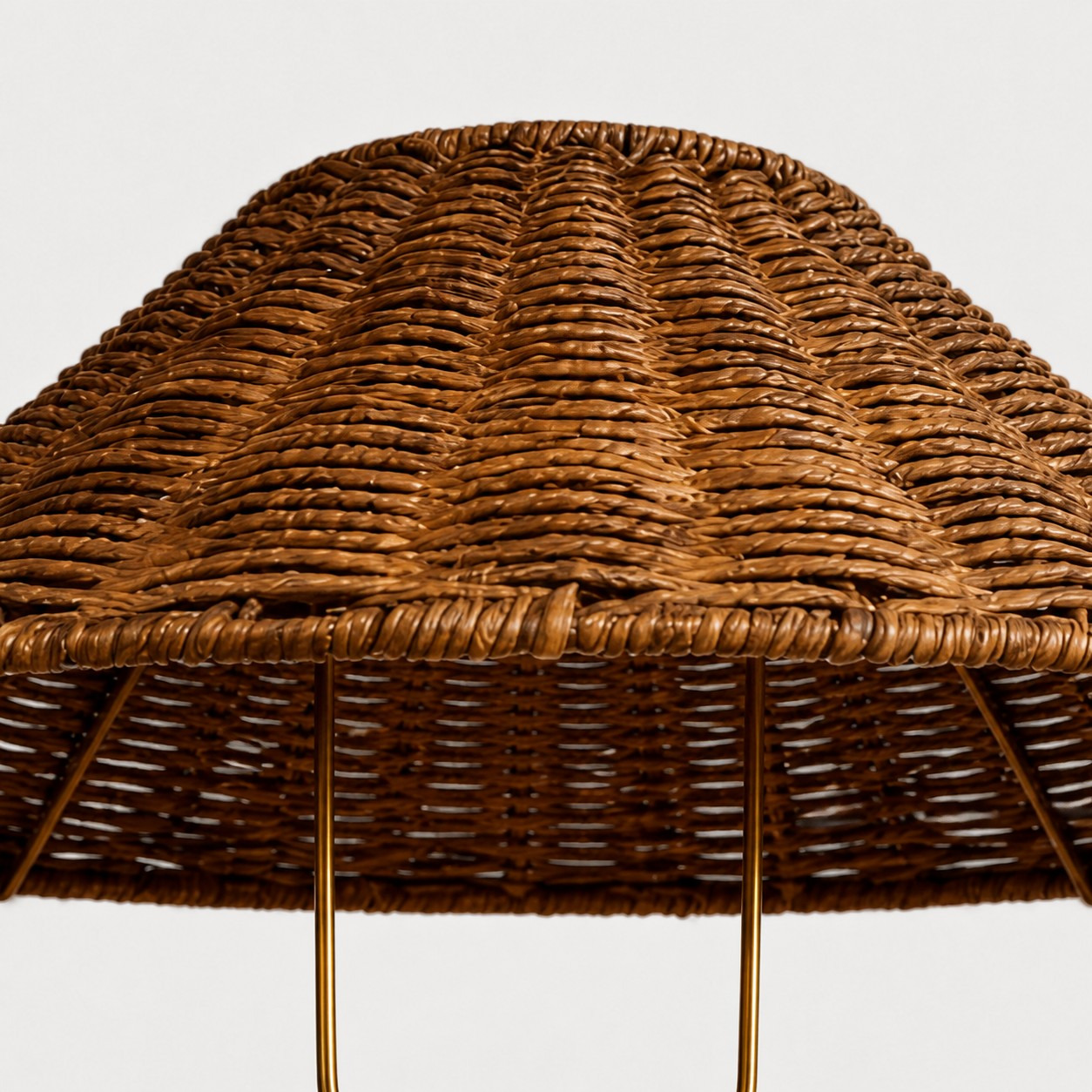 Camel brown textured shade weave